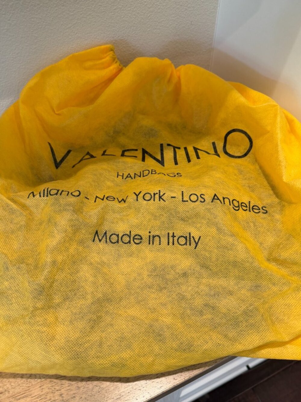 Valentino by Mario Valentino Black Pebbled Leather Backpack - Picture 12 of 12